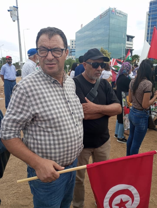 حضور الحزب الاشتراكي ضمن نشاط اللجنة الوطنية لدعم المقاومة في فلسطين  في الوقفة أمام السفارة الأمريكية صباح الأحد 29 أكتوبر 2023